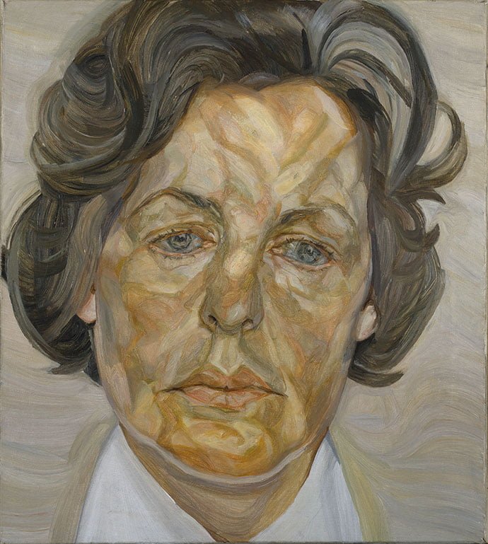 Lucian Freud Woman in a white Shirt (Deborah Cavendish, Duchess of Devonshire (1920-2014)), 1958-1961 Oil on canvas