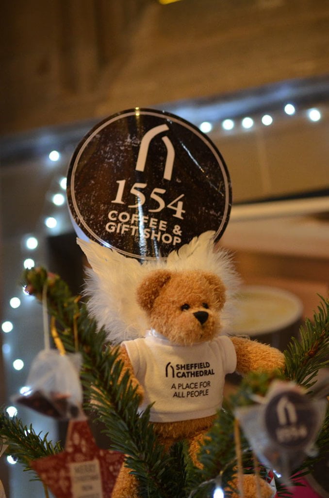 A bear in Cathedral's Christmas tree festival