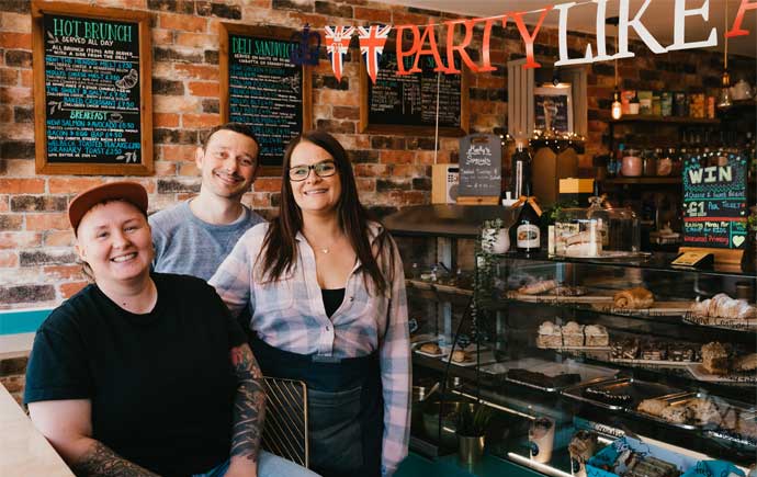 Three of the Molly's Cafe and Deli Workers/ Founders