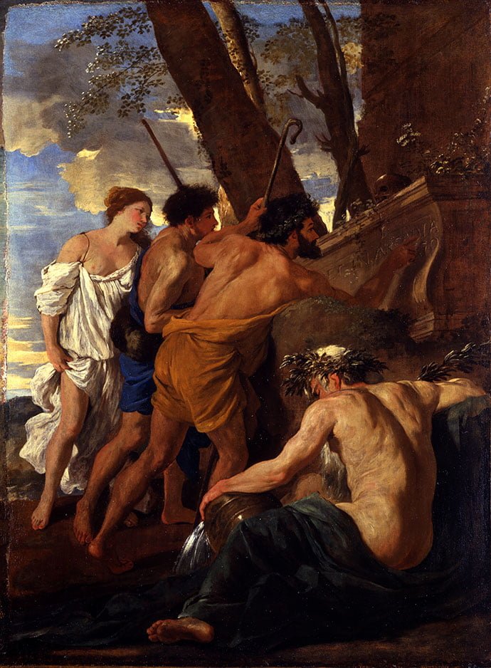 Nicolas Poussin The Arcadian Shepherds, c. 1627 - 1629 Oil on lined canvas